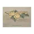 Beautiful Branch Greeting Card - Gold Lined White Fastick  Envelope